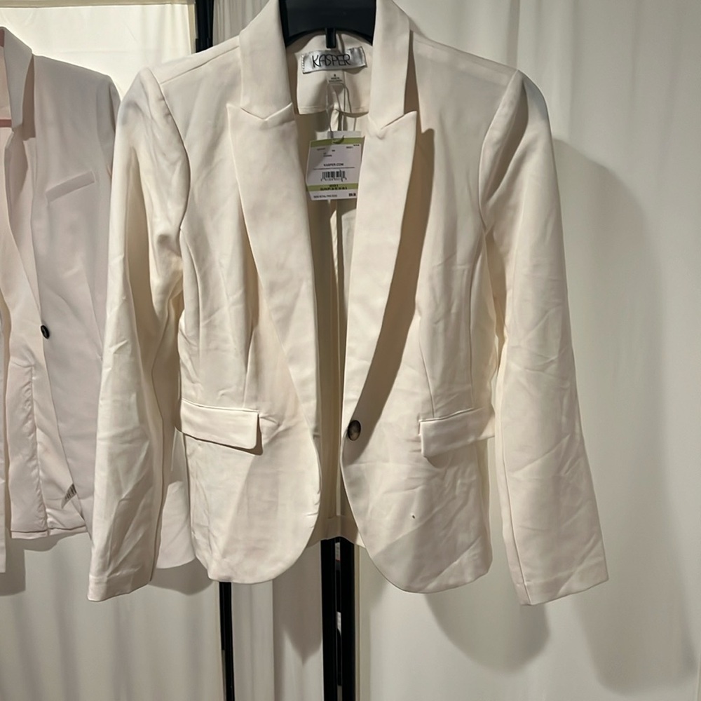 Kasper blazer snow white